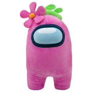 Among Us Official 12-inch Plush - Pink with Flower NEW